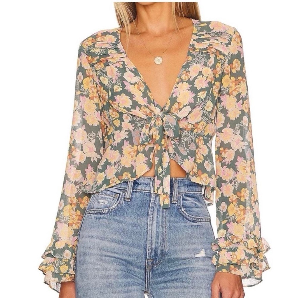 Free People Sheer Mabel Top NWT
